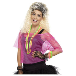 Smiffys Womens/Ladies Fishnet Costume Top - S-M, Neon Pink