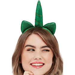 Smiffys Metallic Unicorn St Patricks Day Headband