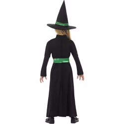 Smiffys Girls Wicked Witch Costume Set - 4-6 Years, Black