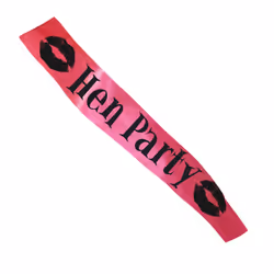 Smiffys Womens/Ladies Lips Hen Party Party Sash