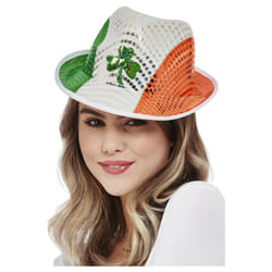 Smiffys Unisex Adult Sequin St Patricks Day Trilby