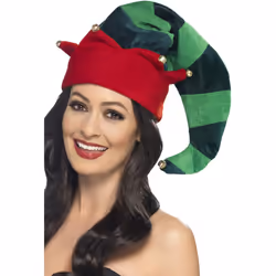 Smiffys Unisex Adult Plush Elf Costume Hat