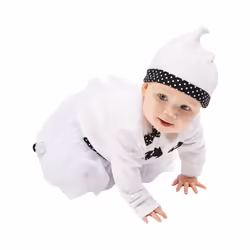 Smiffys Baby Girls Ghost Cotton Costume Set - 6-9 Months, White/Black