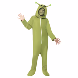 Smiffys Childrens/Kids Alien Costume - 10-12 Years, Green