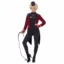 Smiffys Womens/Ladies Ringmaster Costume Set - S, Red/Black