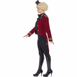 Smiffys Womens/Ladies Ringmaster Costume Set - S, Red/Black
