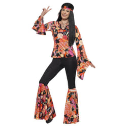 Smiffys Womens/Ladies Willow The Hippie Costume Set - L R, Multicoloured