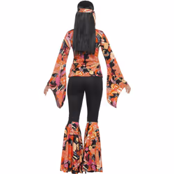 Smiffys Womens/Ladies Willow The Hippie Costume Set - L R, Multicoloured