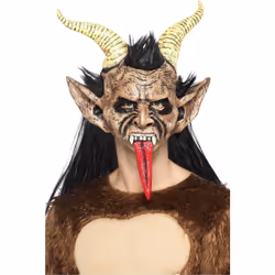 Smiffys Unisex Adult Beast Krampus Demon Mask