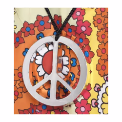 Smiffys Unisex Adult Peace Symbol Necklace