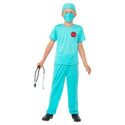 Smiffys Childrens/Kids Surgeon Costume Set - 7-9 Years, Blue