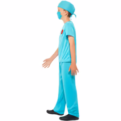 Smiffys Childrens/Kids Surgeon Costume Set - 7-9 Years, Blue