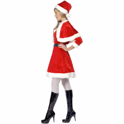 Smiffys Womens/Ladies Miss Santa Christmas Costume Set