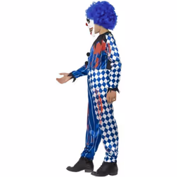 Smiffys Childrens/Kids Deluxe Sinister Clown Costume Set - 13-14 Years, Blue/White/Black