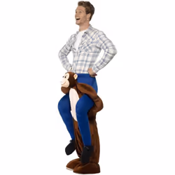 Smiffys Unisex Adult Monkey Piggy Back Costume