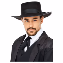 Smiffys Mens 20s Wide Brim Fedora