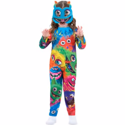 Smiffys Childrens/Kids Monster Party Costume - 3-4 Years, Multicoloured