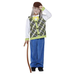 Smiffys Boys Old Man Costume Set - 4-6 Years, Green/Blue/White