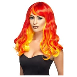 Smiffys Womens/Ladies Devil Flame Ombre Wig