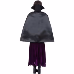 Smiffys Dark Queen Polyester Collared Cape