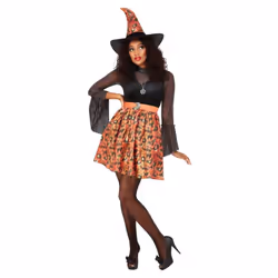 Smiffys Womens/Ladies Vintage Witch Costume Set
