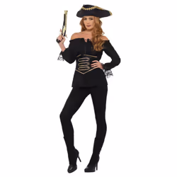 Smiffys Womens/Ladies Deluxe Pirate Shirt