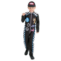 Smiffys Childrens/Kids Racing Driver Costume Set - 10-12 Years, Black