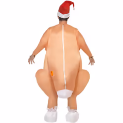 Smiffys Unisex Adult Roast Turkey Christmas Inflatable Costume Set