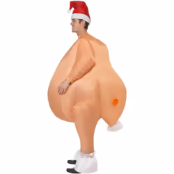 Smiffys Unisex Adult Roast Turkey Christmas Inflatable Costume Set