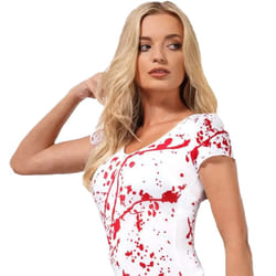 Smiffys Womens/Ladies Bloody Opaque Bodysuit