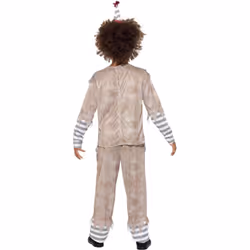 Smiffys Boys Clown Vintage Costume Set - 4-6 Years, Grey/Red