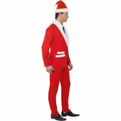 Smiffys Mens Santa Cool Costume Set - L, Red/White
