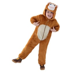 Smiffys Childrens/Kids Monkey Costume - 4-6 Years, Brown/White