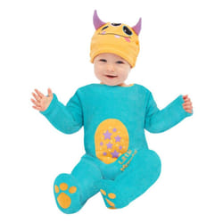 Smiffys Baby Little Monster Costume Set - 9-12 Months, Blue