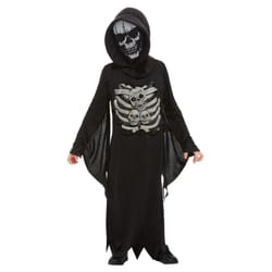 Smiffys Childrens/Kids Skeleton Costume - 10-12 Years, Black