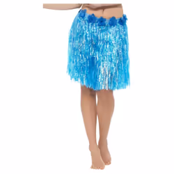 Smiffys Womens/Ladies Hula Costume Skirt - One Size, Neon Blue