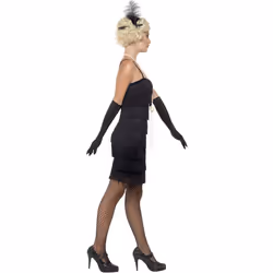 Smiffys Womens/Ladies Flapper Costume Set - M, Black