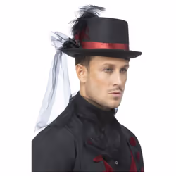 Smiffys Unisex Adult Vampire Top Hat