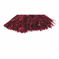 Smiffys Metallic Pom Poms (Pack of 2) - One Size, Red