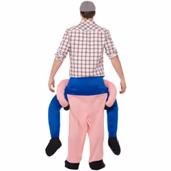 Smiffys Unisex Adult Pig Piggy Back Costume Set