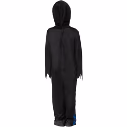 Smiffys Childrens/Kids Midnight Skeleton Reaper Costume - 4-6 Years, Black/Blue