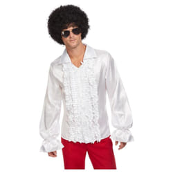Smiffys Mens 60s Ruffled Shirt - XL, White