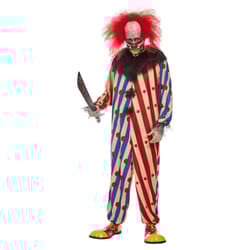Smiffys Mens Creepy Clown Costume Set - M, Red/Blue/White