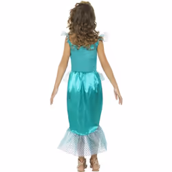 Smiffys Girls Deluxe Mermaid Costume Set - 4-6 Years, Green/Purple