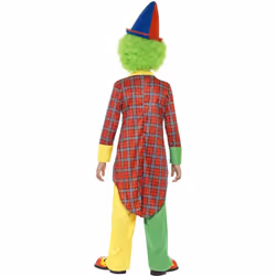 Smiffys Childrens/Kids Clown Costume Set - 10-12 Years, Red/Green/Yellow