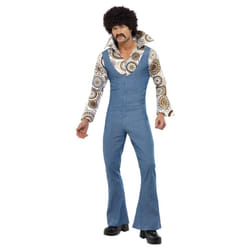 Smiffys Mens Groovy Dancer Costume - L, Blue