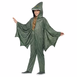 Smiffys Childrens/Kids Pterodactyl Bodysuit - 7-9 Years, Green