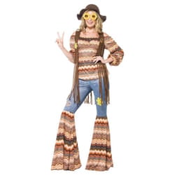 Smiffys Womens/Ladies Harmony Hippie Costume - S, Multicoloured