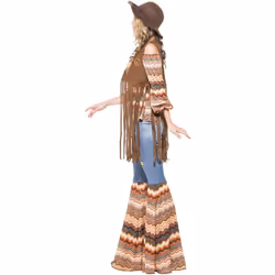 Smiffys Womens/Ladies Harmony Hippie Costume - S, Multicoloured