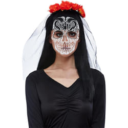 Smiffys Womens/Ladies Day Of The Dead Costume Prop Set